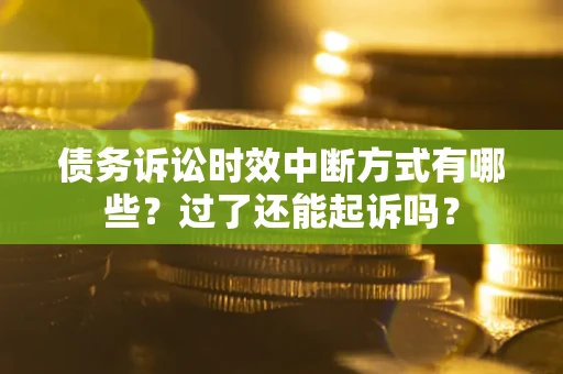 北京债务诉讼时效中断方式有哪些？过了还能起诉吗？