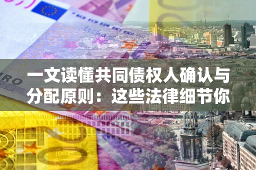 北京一文读懂共同债权人确认与分配原则：这些法律细节你可能不知道