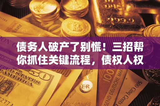 北京债务人破产了别慌！三招帮你抓住关键流程，债权人权益不再缩水