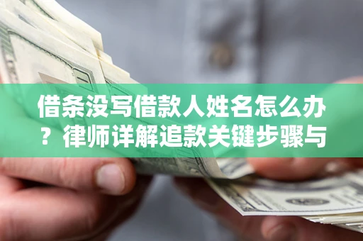 北京借条没写借款人姓名怎么办？律师详解追款关键步骤与证据链构建
