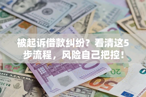 北京被起诉借款纠纷？看清这5步流程，风险自己把控！