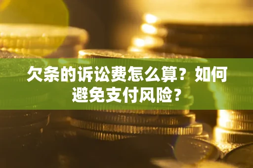 北京欠条的诉讼费怎么算？如何避免支付风险？